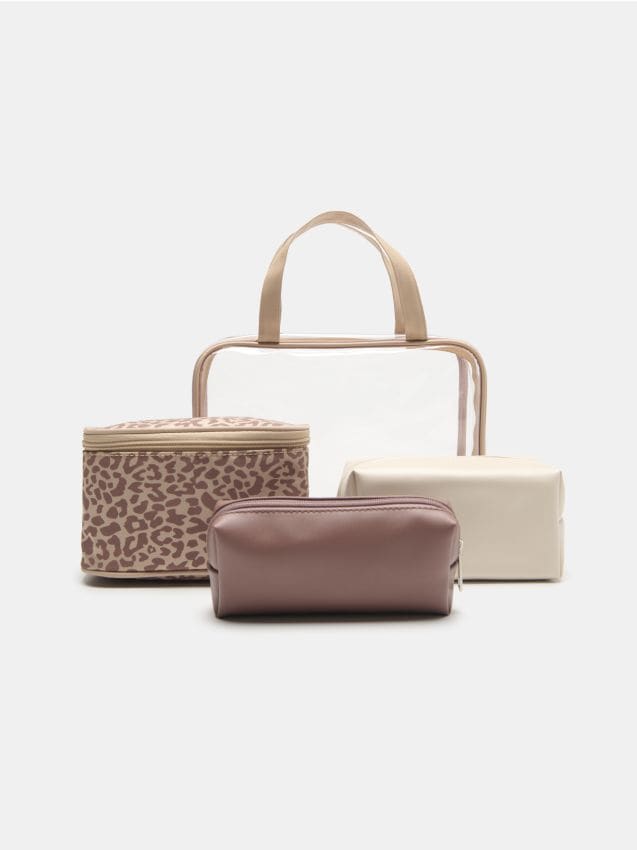 Sinsay - Trousse cosmetice set 4 bucăți - multicolor