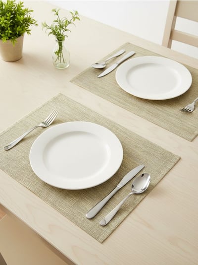 Sada lurexových podložek na stůl 2 pack