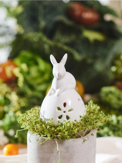 Velikonočni svečnik z motivom zajčka