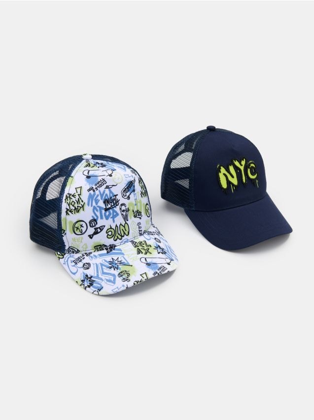 Sinsay - Șapcă cu cozoroc 2 pack - bleumarin