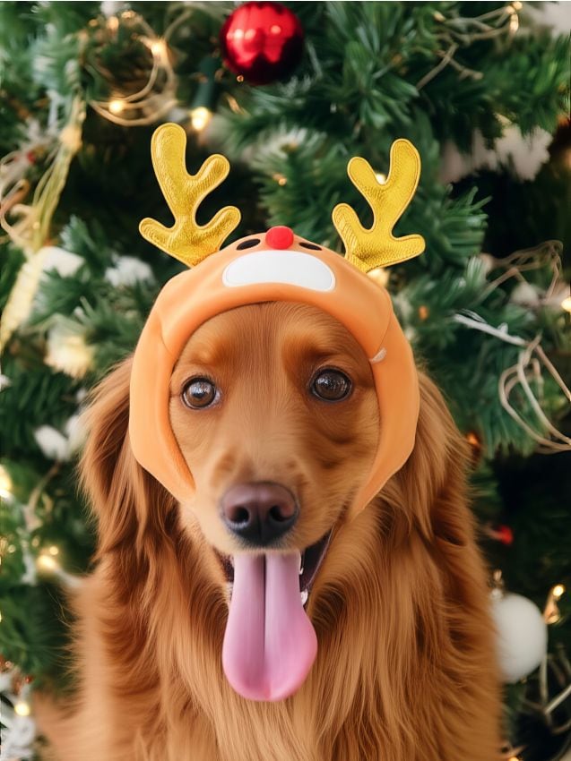 Sinsay - Vianočný kostým soba pre zvieratá - tmavohnedá