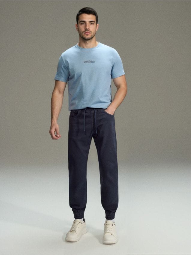 Sinsay - Blugi jogger - indigo