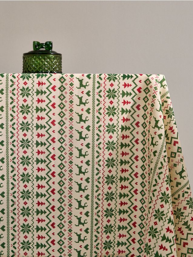 Sinsay - Obrus s vianočným motívom - zelená