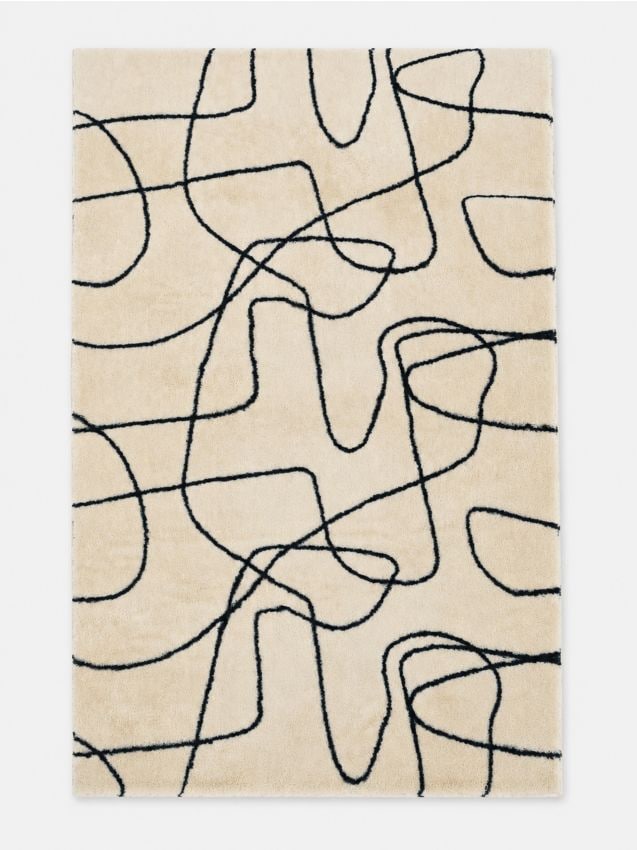 Sinsay - Covor din imitație de blană de iepure cu model abstract - multicolor