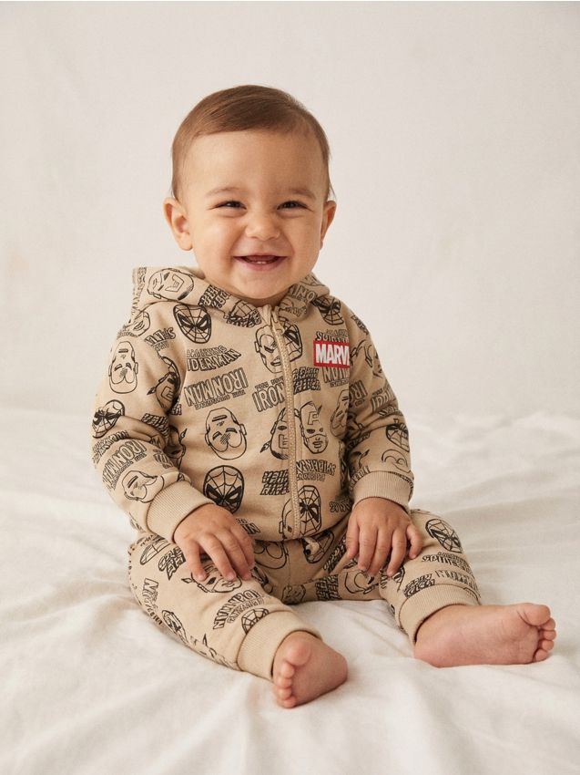 Sinsay - Pantaloni sport jogger Marvel - bej