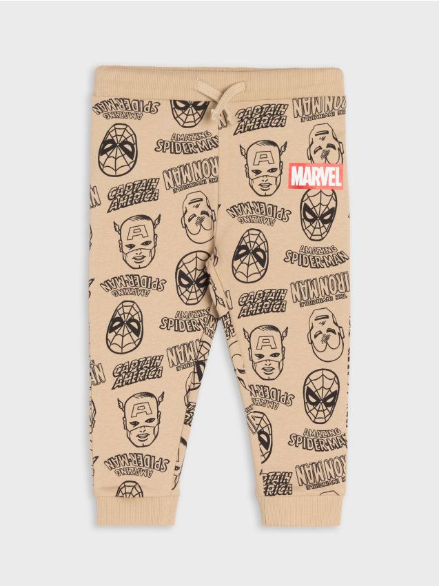 Sinsay - Pantaloni sport jogger Marvel - bej