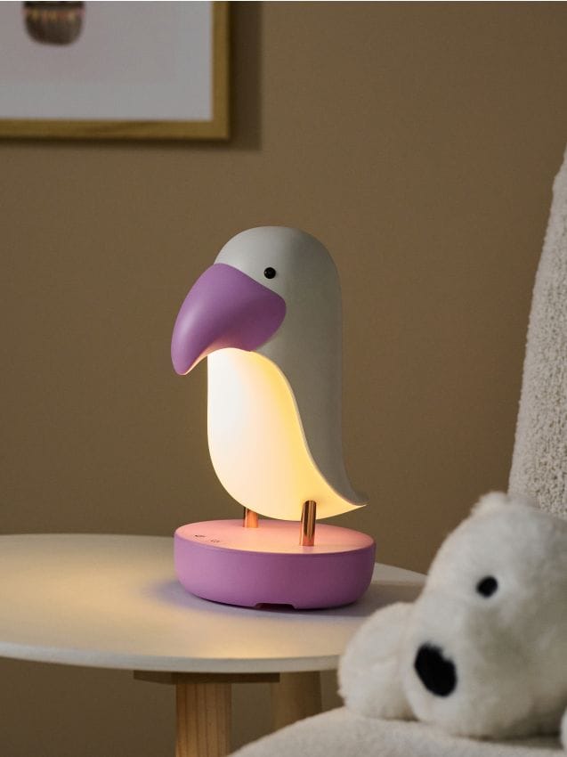 Sinsay - Lampă de noapte LED în formă de păsărică - violet-orhidee