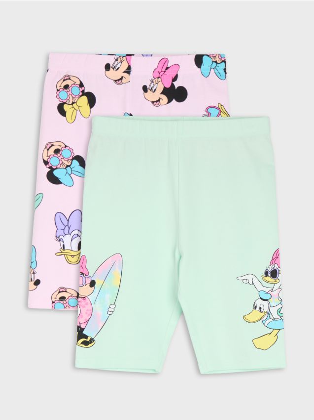 Sinsay - Colanți scurți din bumbac – set de 2 Minnie and Daisy - multicolor