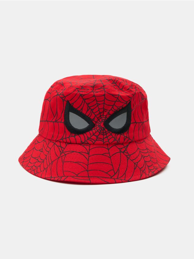 Sinsay - Pălărie bucket din bumbac Spider-Man - roșu