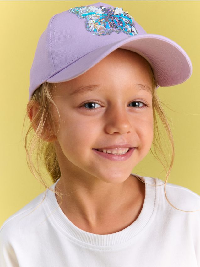 Sinsay - Șapcă cu cozoroc cu paiete - lavand