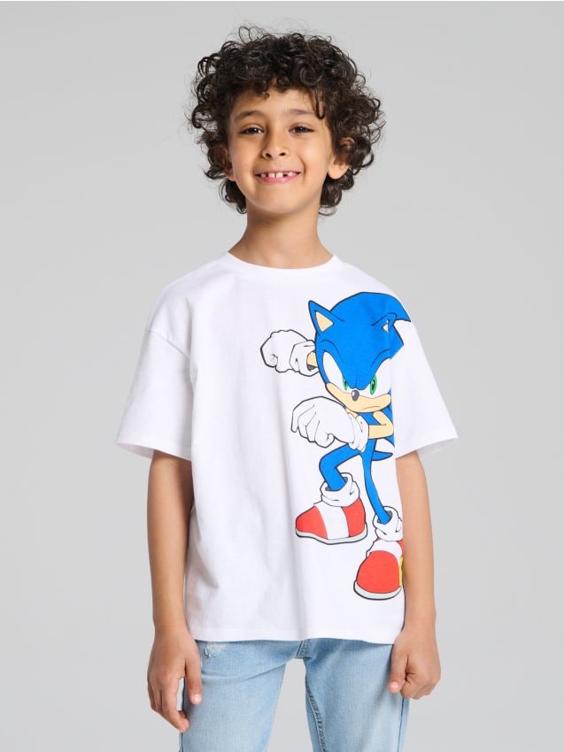 Sinsay - Tričko Sonic the Hedgehog - biela
