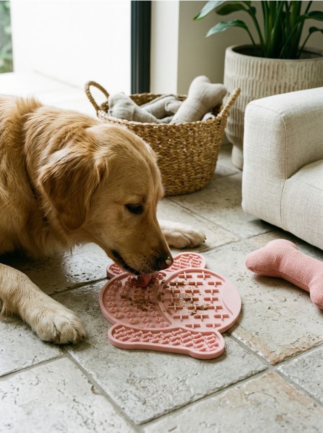 Sinsay - Covoraș din silicon pentru câine care încetinește hrănirea - roz-pastel