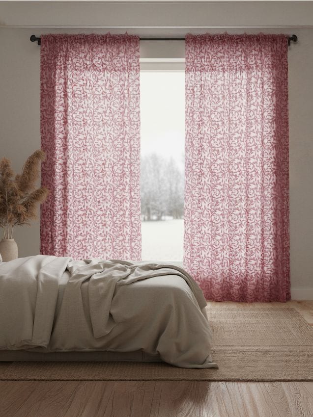 Sinsay - Cortină pe bandă - roz-pastel