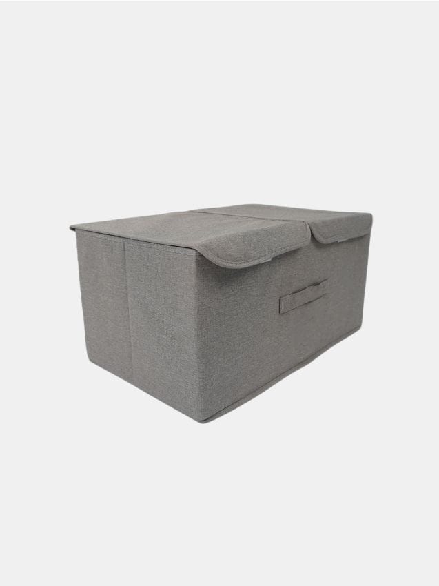 Sinsay - Cutie pliabilă de depozitare cu mâner și capac - gri deschis