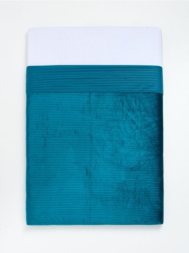 Sinsay - Prešívaná prikrývka na posteľ - modrozelená