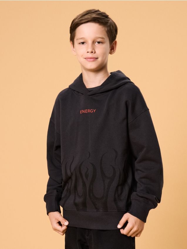Sinsay - Mikina s kapucňou - tmavosivá