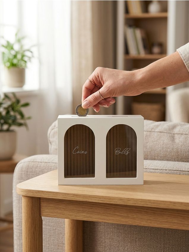 Sinsay - Pușculiță în formă de ramă - alb