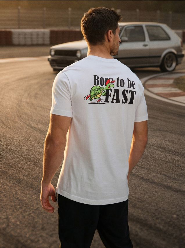 Sinsay - Tricou din bumbac cu imprimeu - alb