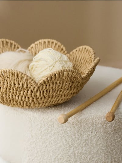 Pletená dekorační mísa
