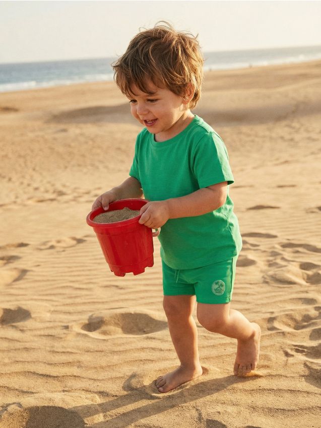 Sinsay - Kąpielówki z naszywką - zielony