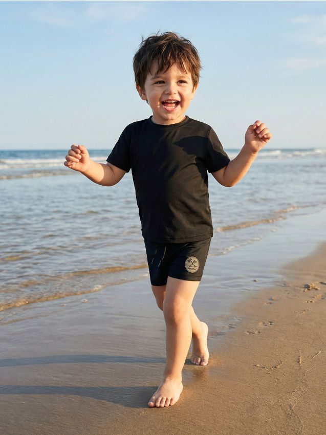 Sinsay - Kąpielówki z naszywką - czarny