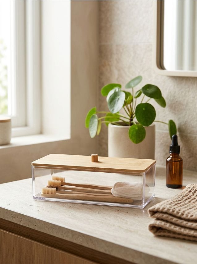 Sinsay - Recipient de depozitare cu capac - clear