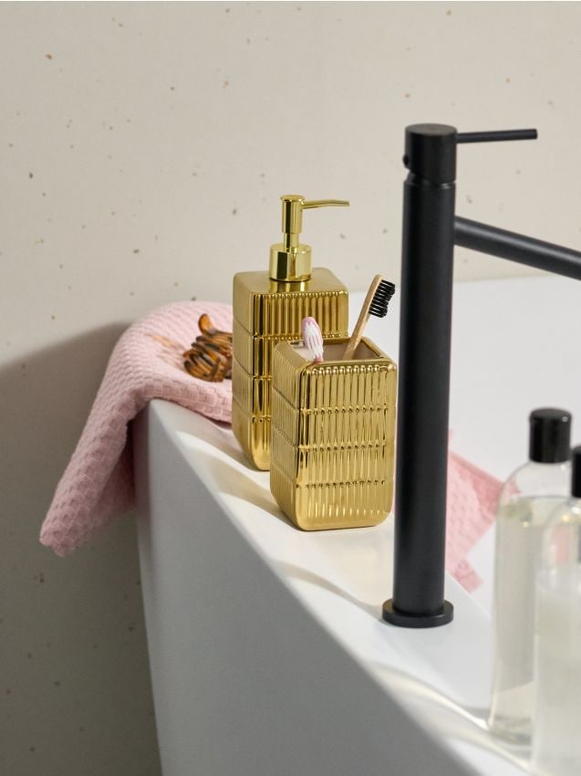 Sinsay - Pahar pentru periuțe de dinți - auriu