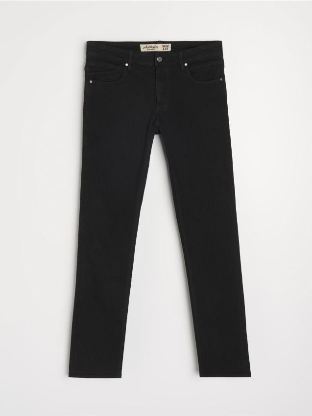 Sinsay - Blugi slim fit - negru