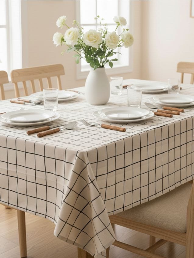 Sinsay - Károvaný obrus - čierna