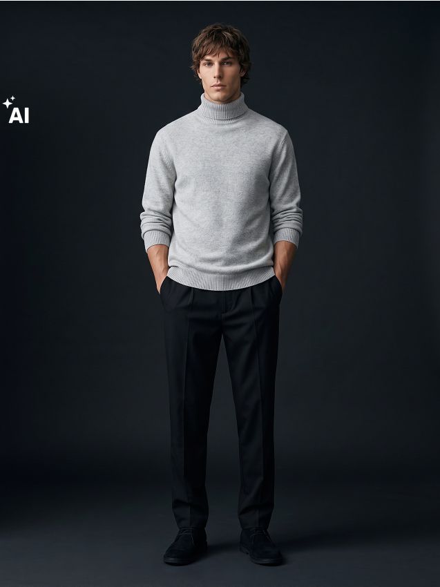 Sinsay - Pantaloni chino cu adaos de viscoză - negru