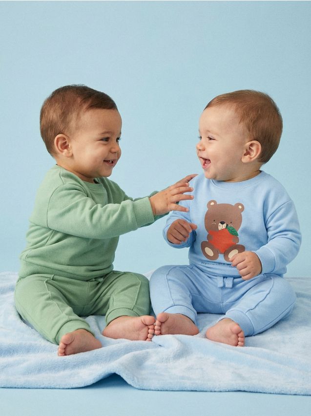 Sinsay - Set de 2 perechi de pantaloni sport - albastru-pal