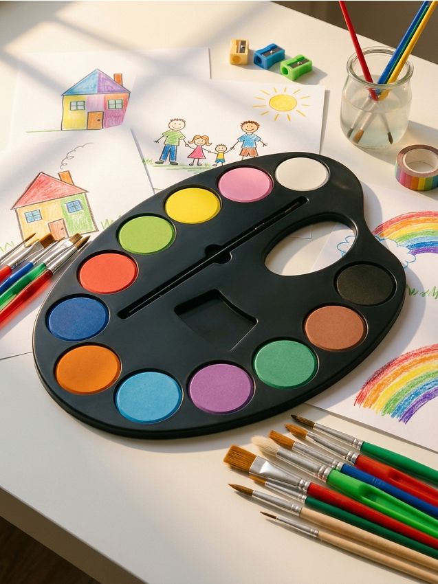Sinsay - Set de vopsele cu pensulă - multicolor