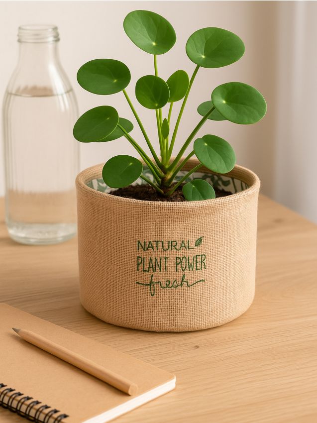 Sinsay - Úložný kôš s kvetinovým motívom - béžová