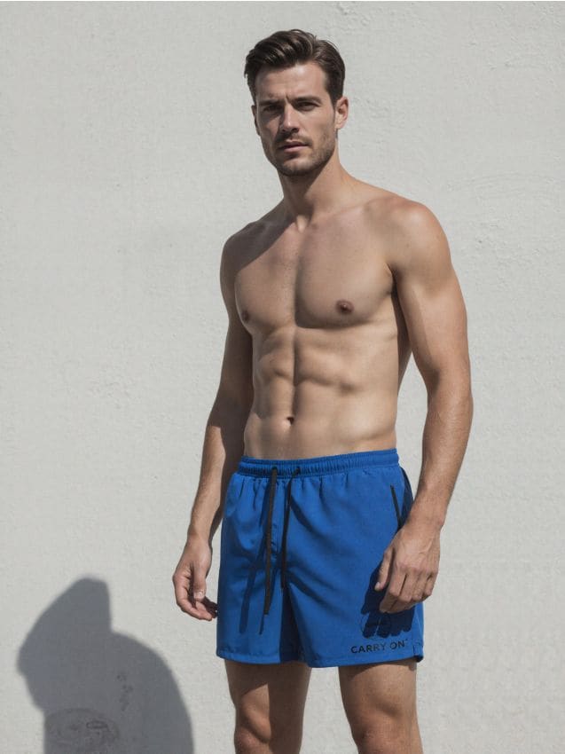 Sinsay - Șort de baie - albastru