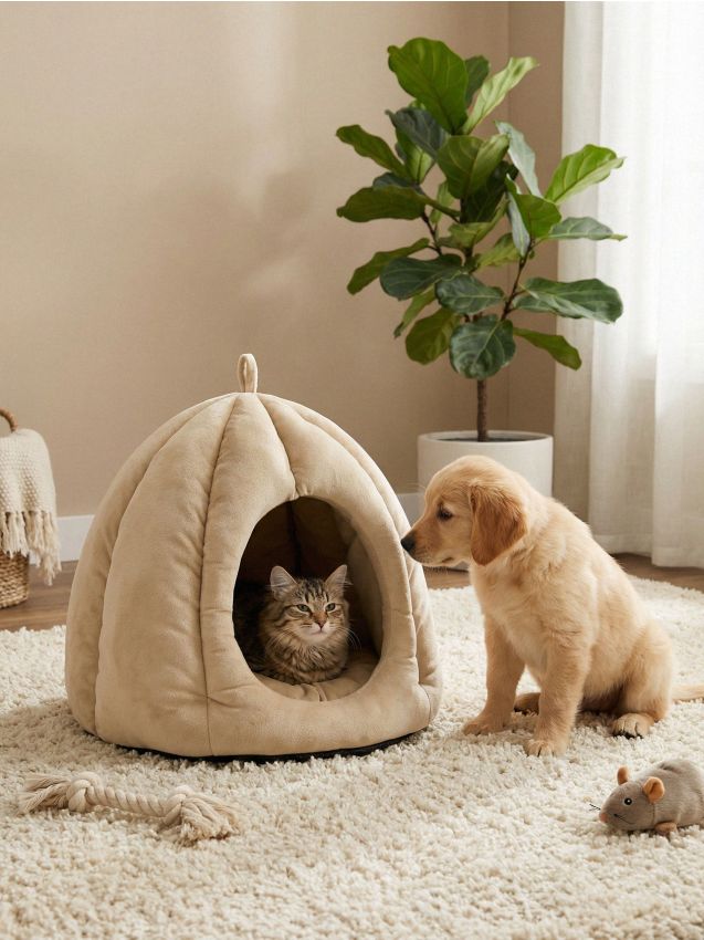 Sinsay - Culcuș închis pentru animale - nude