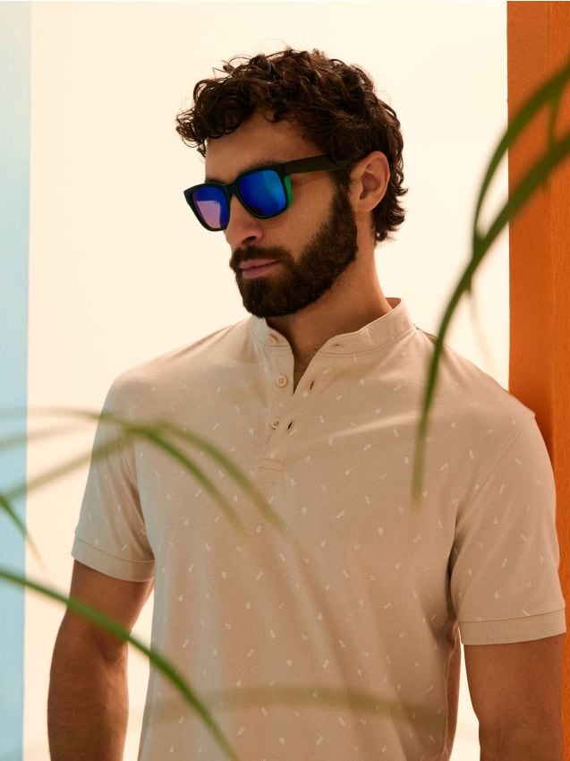 Sinsay - Ochelari de soare cu ramă dreptunghiulară - multicolor