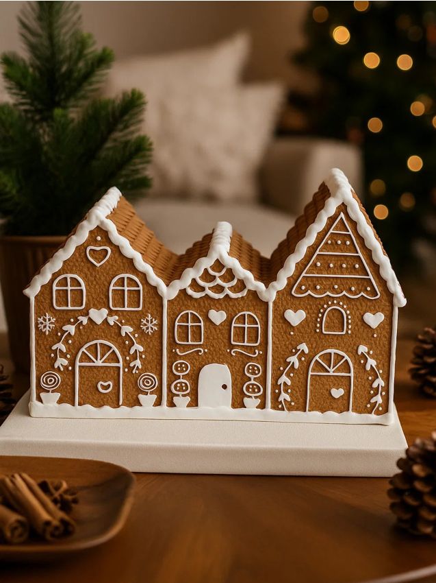 Sinsay - Stojaca dekorácia v tvare domčeka - hnedá