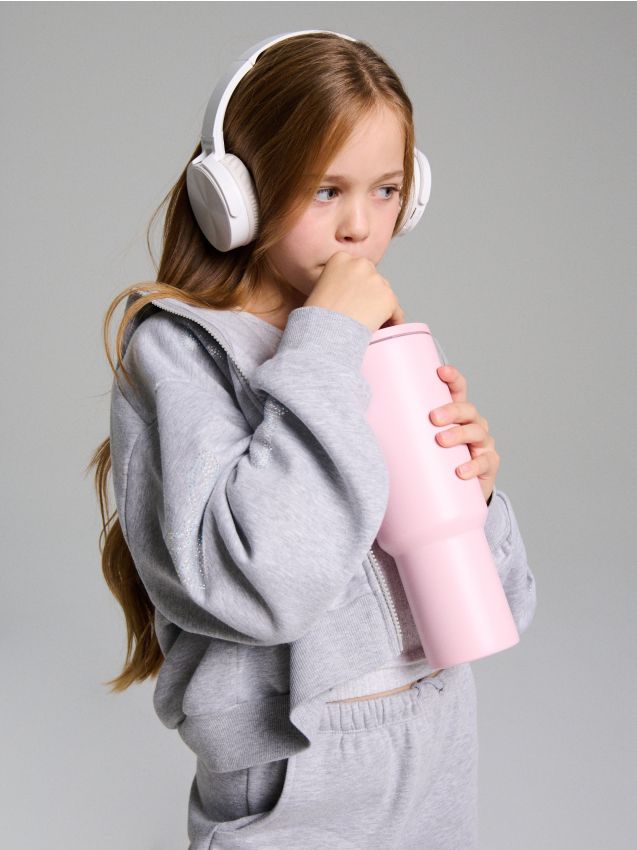 Sinsay - Hanorac snuddie - gri deschis