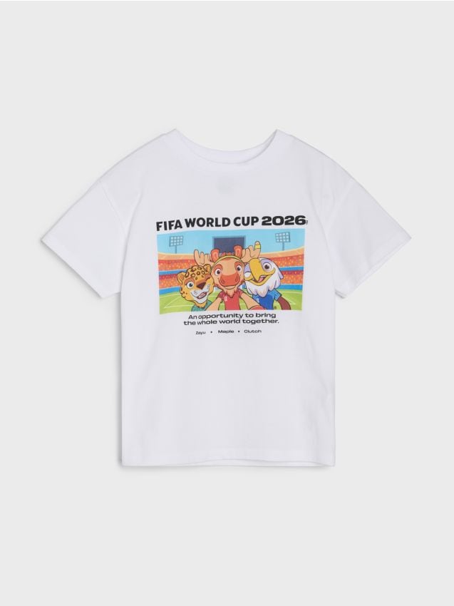 Sinsay - Pamučna majica s printom FIFA World Cup