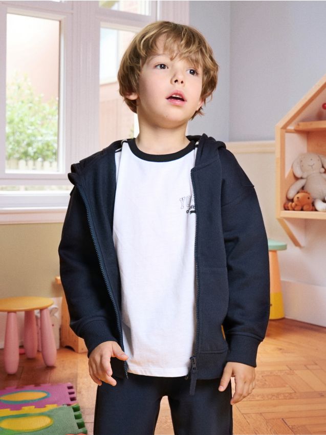 Sinsay - Mikina s kapucňou - tmavomodrá