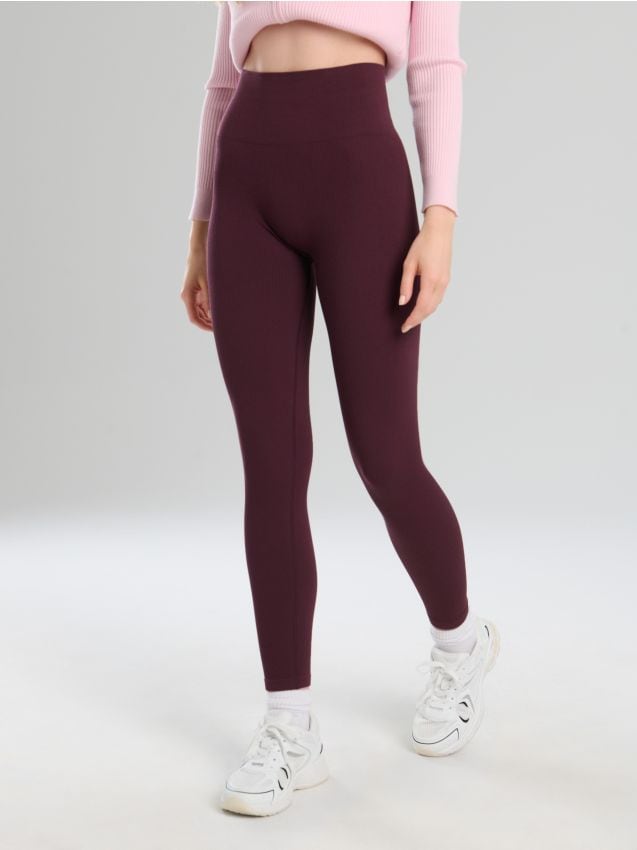 Bordázott leggings - SINSAY