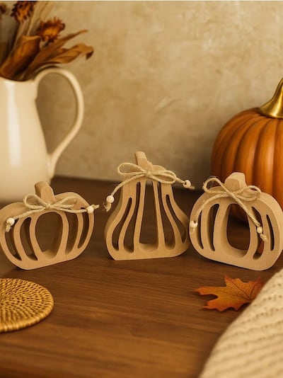 Dekoracje stojące w kształcie dyni 3 pack