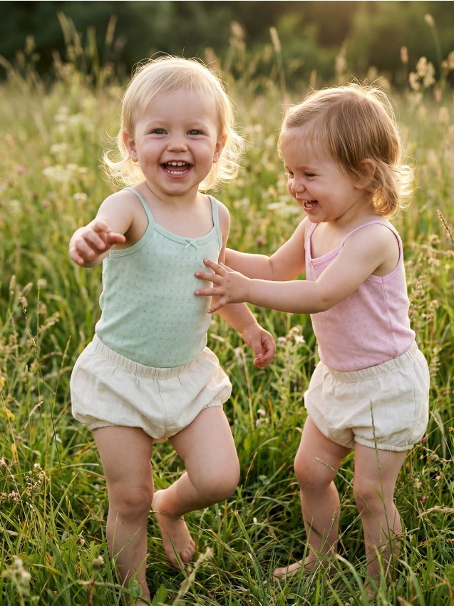 Sinsay - Body din bumbac din tricot ajurat 2 pack - roz