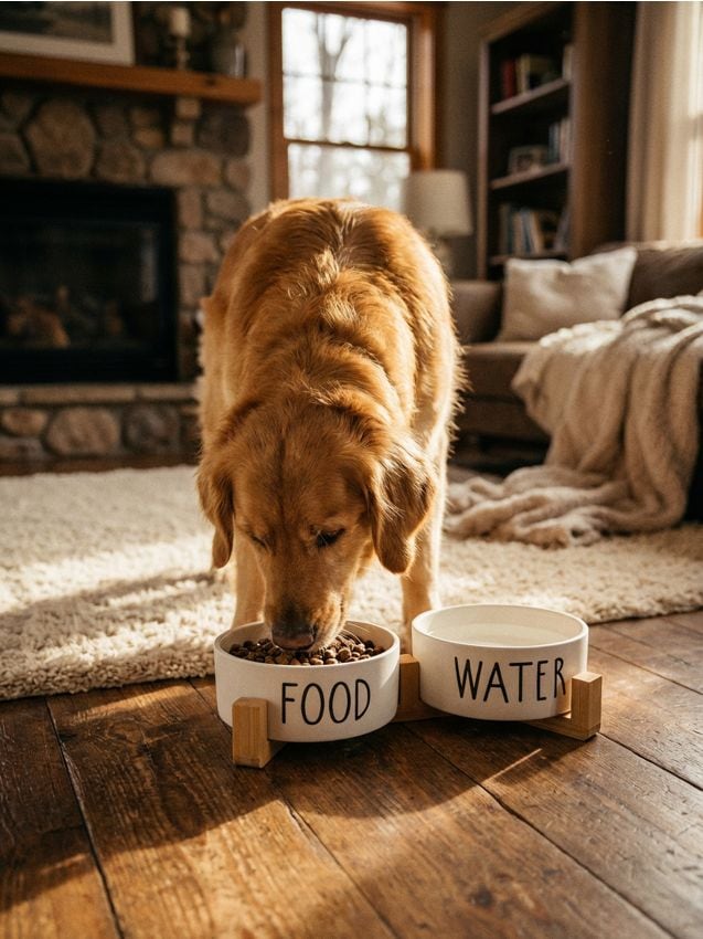 Sinsay - Set de boluri ceramice pentru animale Food & Water - alb