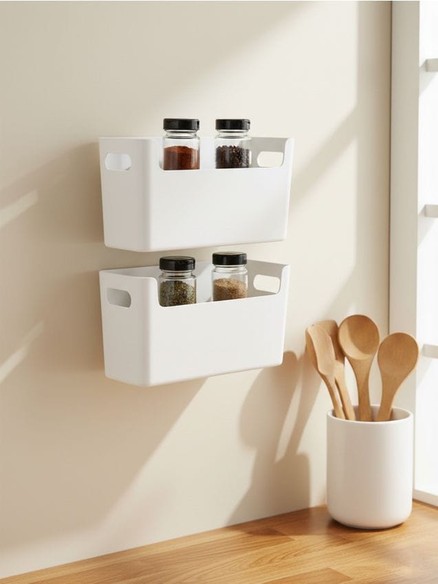 Sinsay - Set 2 cutii de depozitare - alb