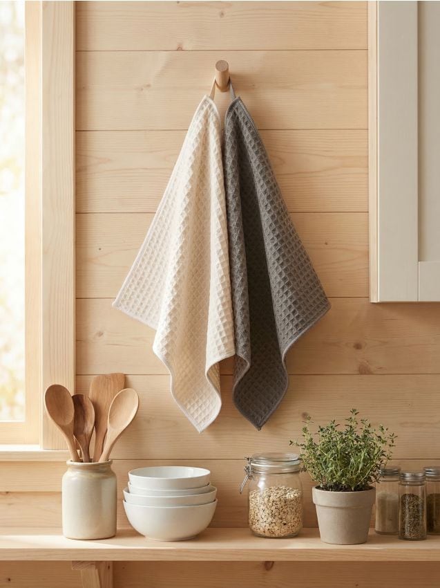 Sinsay - Prosoape de bucătărie, 2 bucăți - gri-închis