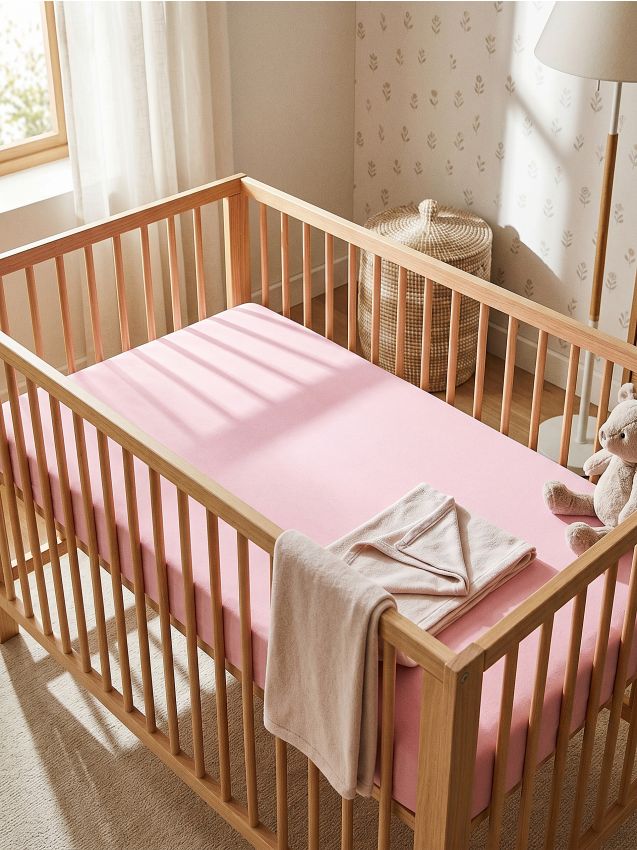 Sinsay - Cearșaf cu elastic - roz-pastel
