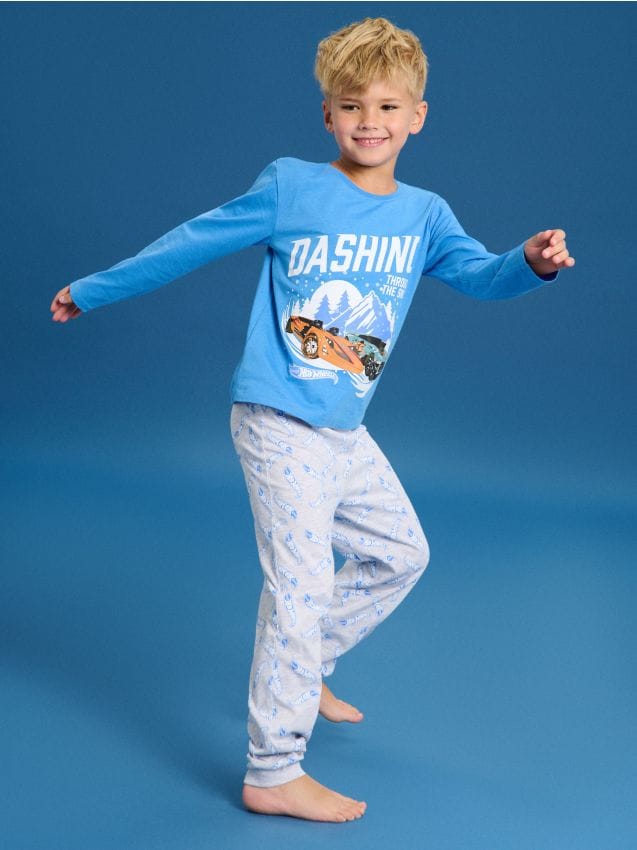 Sinsay - Dvojdielne pyžamo Hot Wheels - svetlomodrá