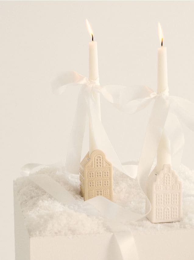 Sinsay - Svietnik v tvare domčeka - krémová