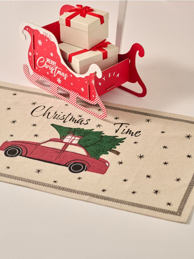 Sinsay - Koberec so vianočným motívom - červená